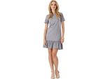 Abito Da Donna Classico Elegante Con Balze; Grigio/M/38