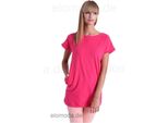 Tunica Da Donna In 6 Colori Longshirt A Maniche Corte; Rosa/S/M 36/38