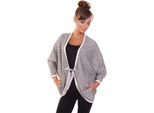 Cardigan Da Donna Con Tasche; Grigio S/M 36/38