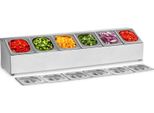 Scaffale Superiore Royal Catering Gn - Incl. 6 Contenitori Gn 1/6 Con Coperchi