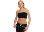 Reggiseno A Fascia Da Donna Senza Spalline; Nero M/L