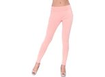 Treggings Donna Jeggings Leggings Pantaloni Con Tasche; Salmone/S/M 36/38
