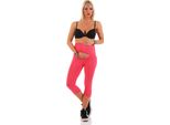 Leggings Premaman Mama 3/4 In Cotone; Corallo/S/36
