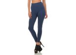 Leggings Donna Vita Alta Corpetto Corsetteria; Blu Scuro S/M