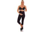 Leggings Premaman Mama 3/4 In Cotone; Prugna/S/36