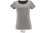 Sols 02077 | Maglietta Donna A Maniche Corte Milo - Colore: Grigio Melange - Taglia: M