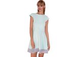 Abito Donna A Trapezio Mini Abito Top; S/M; Verde Menta