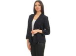 Giacca Blazer Corta Da Donna; Blu Scuro/Nero M