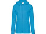 Fruit Of The Loom Giacca Con Cappuccio / Felpa Con Cappuccio / Felpa Con Cappuccio Con Zip, Aderente BC2658 (2XL) (Blu Azzurro)