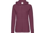Giacca Con Cappuccio / Felpa Con Cappuccio / Felpa Con Cappuccio Con Zip Da Donna Fruit Of The Loom BC2658 (Medium) (Burgundy)