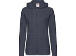 Fruit Of The Loom Giacca Con Cappuccio / Felpa Con Cappuccio / Felpa Con Cappuccio Con Zip, Aderente BC2658 (Medium) (Blu Navy)