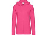 Fruit Of The Loom Giacca Con Cappuccio Da Donna / Felpa Con Cappuccio / Felpa Con Cappuccio Con Zip, Aderente BC2658 (2XL) (Fucsia)