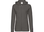 Fruit Of The Loom Giacca Con Cappuccio Da Donna / Felpa Con Cappuccio / Felpa Con Cappuccio Con Zip, Aderente BC2658 (Medium) (Grigio Chiaro)
