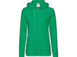 Fruit Of The Loom Giacca Con Cappuccio Da Donna / Felpa Con Cappuccio / Felpa Con Cappuccio Con Zip, Aderente BC2658 (Xl) (Kelly Green)