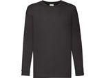Maglietta Fruit Of The Loom Per Bambini, Manica Lunga BC324 (14-15 Anni (164)) (Grigio Scuro Screziato)