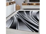 Tappeto Parma A Pelo Corto Rettangolare 80X150Cm Nero 9210