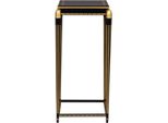 Casa Padrino Tavolino Da Salotto Nero/Oro 45 X 45 X H. 95 Cm - Tavolino