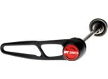 Dt Swiss HWQASM00S2932S Sgancio Rapido Ruota Anteriore Rws Mtb/Road, Acciaio, 5/100 Mm, Leva In Alluminio, Nero/Rosso