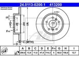 Ate Disco Freno Articolo: 24.0113-0200.1