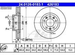 Ate Disco Freno Articolo: 24.0126-0183.1