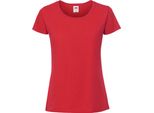 Maglietta Fruit Of The Loom Premium Donna BC3945 (S) (Purpurrot)