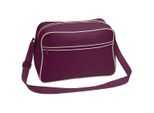 Bagbase Borsa A Tracolla Retrò Con Tracolla Regolabile, 18 Litri (2 Pezzi/Confezione) BC4479 (Taglia Unica) (Bordeaux/Sabbia)
