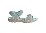 Sandalo Sportivo / Da Trekking Da Donna Pdq Con Chiusura A Velcro DF437 (4 UK/37 Eu) (Grigio Chiaro/Menta)