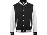 Giacca College Unisex Awdis RW175 (L) (Nero/Grigio Screziato)