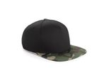 Berretto Da Baseball Retro Mimetico Beechfield RW2610 (Taglia Unica) (Nero/Verde Mimetico)
