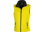 Gilet Softshell Result Core Da Donna, Stampabile RW3698 (M) (Giallo/Nero)