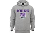 Felpa Con Cappuccio In Pile New Era - Nba Sacramento Kings Grigio
