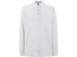 Polo Fruit Of The Loom Premium Herren, Langarm BC1383 (Xl) (Aschgrau)