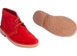 Roamers Desert Boots Unisex / Scarpe Stringate / Scarpe Basse, Camoscio DF112 (45,5 Eu) (Rosso)