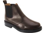 Roamers Stivaletti Chelsea In Pelle Da Uomo DF283 (48 Eu) (Marrone)