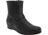 Mod Comfys Donna Stivaletti In Pelle Con Zip DF381 (40 Eur) (Nero)