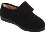 Comfylux Stella Pantofole Da Donna / Pantofole Con Chiusura A Velcro, Vestibilità Extra Large DF527 (40 Eu) (Nero)
