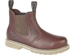 Woodland Stivali Chelsea Da Uomo In Pelle Bottalata DF761 (45,5 Eu) (Marrone Scuro)