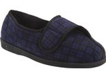 Comfylux Pantofole Georgie Da Uomo / Pantofole Con Chiusura A Velcro, Extra Large DF828 (46 Eu) (Blu Navy)