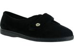 Pantofole Da Donna Mirak Andrea Con Chiusura A Velcro FS1337 (38 Eur) (Nero)