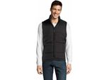 Sols Warm Unisex Gilet Trapuntato / Scaldacorpo Con Zip PC355 (5XL) (Nero)