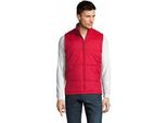 Sols Warm Unisex Gilet Trapuntato / Scaldacorpo Con Cerniera PC355 (5XL) (Rosso)