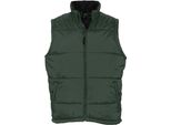 Sols Warm Unisex Gilet Trapuntato / Scaldacorpo Con Zip PC355 (5XL) (Verde Abete)