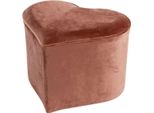Casa Padrino Designer Heart Stool Pink 46 X 40 X H. 54 Cm - Sgabello Decorativo A Forma Di Cuore