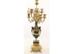 Casa Padrino Set Di Candelieri Barocchi Oro/Verde 22 X 26 X H. 62,4 Cm - Mobili In Stile Barocco