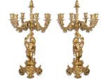 Casa Padrino Set Di Candelieri Barocchi Oro 46 X 46 X H. 83 Cm - Nobile E Magnifico