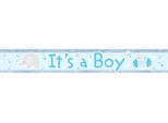 Amscan Its A Boy Striscione Olografico In Lamina SG13702 (Taglia Unica) (Blu)