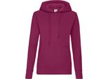 Fruit Of The Loom Lady Fit Pullover Mit Kapuze BC363 (Xs) (Burgunder)