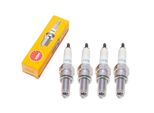 Set Di Candele Ngk 4X CR9E Con Soppressione Delle Interferenze, Filettatura Lunga 19,0 Mm Ø 10,0 Mm, 5006 / 5995 / 6263
