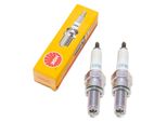 Set Di Candele Di Accensione Ngk 2X CR9E Con Soppressione Delle Interferenze, Filettatura Lunga 19,0 Mm Ø 10,0 Mm Esagono 16,0 Mm, Distanza Tra Gli Elettrodi 0,75 Mm, Potere Calorifico 9, 5006 / 5995 / 6263