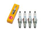 Set Di Candele Ngk 4X CR9EK Con Soppressione Delle Interferenze, Filettatura Lunga 19,0 Mm Ø 10,0 Mm Elettrodo A 2 Masse, 4548 / 5600 Compatibile Con